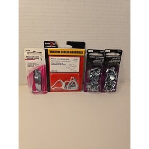 Window Screen Tension Spring Hardware & Screen Fastener Lot